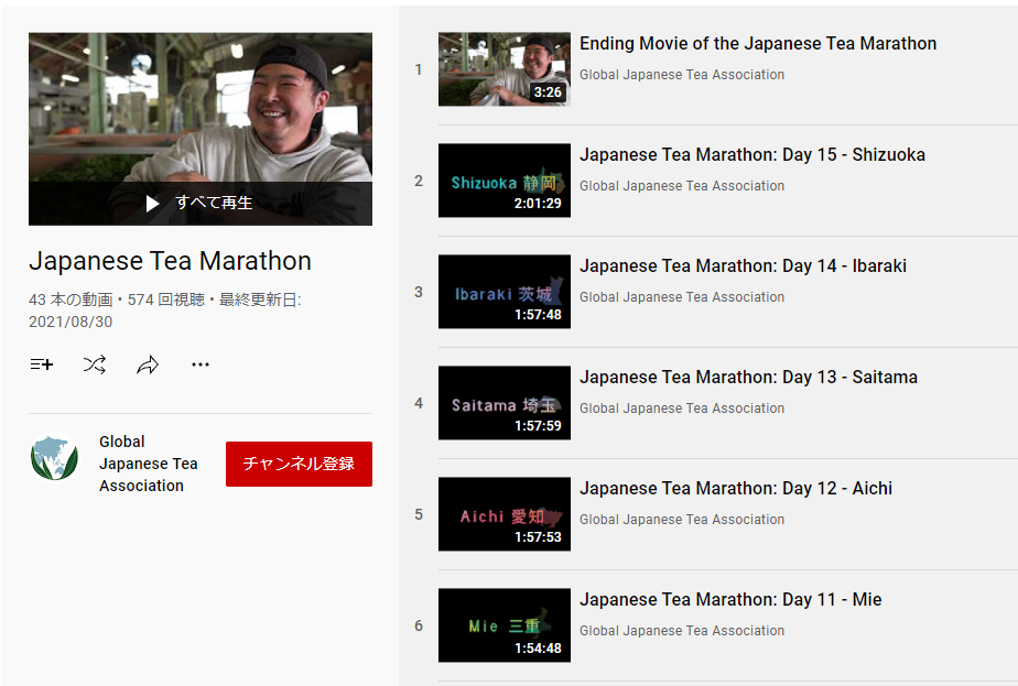 Japanese Tea Marathon