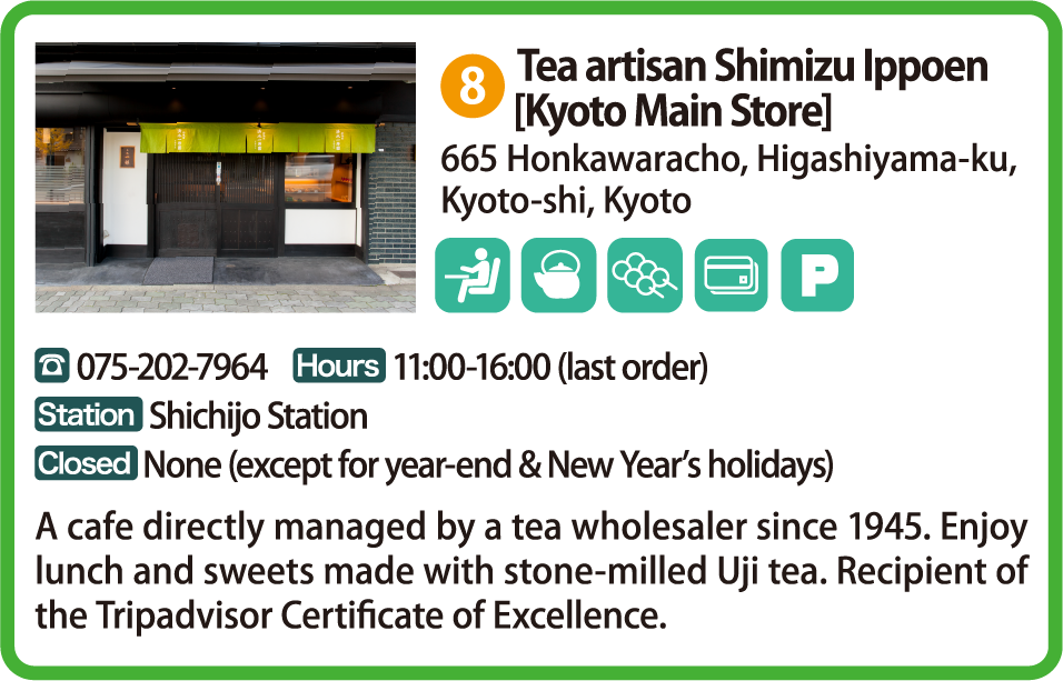 Tea artisan Shimizu Ippoen[Kyoto Main Store]