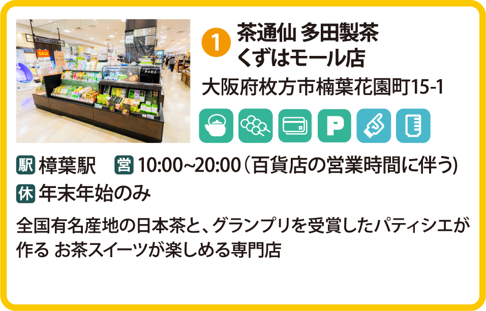 茶通仙 多田製茶くずはモール店